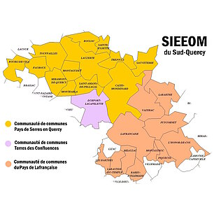 Carte des communes du SIEEOM